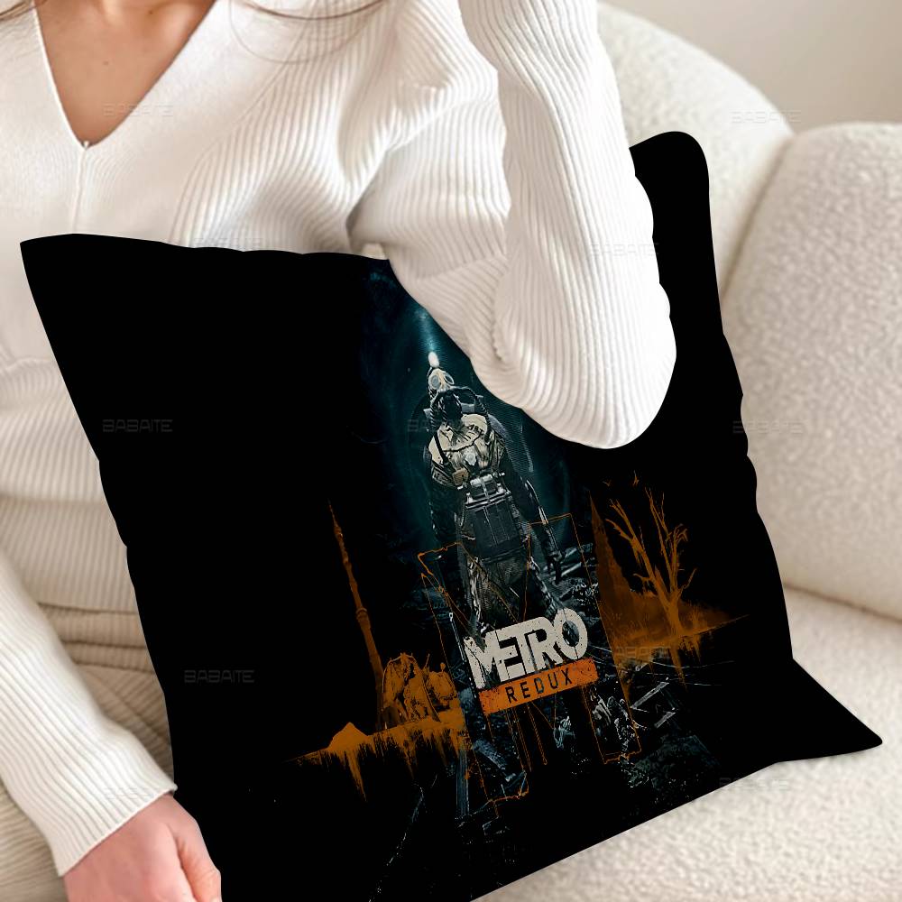 Игровой M-Metro 2033 Стич Счастливый Дракон наволочка чехол для диванной подушки украшение для домашней комнаты детский подарок 12x12Inch