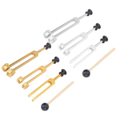 Jeu de diapasons en alliage 128 256 512Hz Diapason portable Instrument de guérison pour la maison Clinique