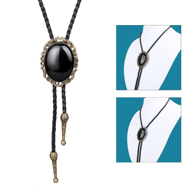 Bolo Tie for Men Parts Cowboy Western Cowgirl Alloy Sweater Shirt Decors Necktie