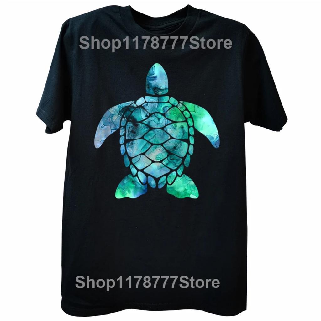 Unisex T-shirt Sea Turtle Beach Lover Ocean Animal T Shirt Tee Tops Round Neck Short-Sleeve Fashion Tshirt Clothing Casual Basic T-shirts1