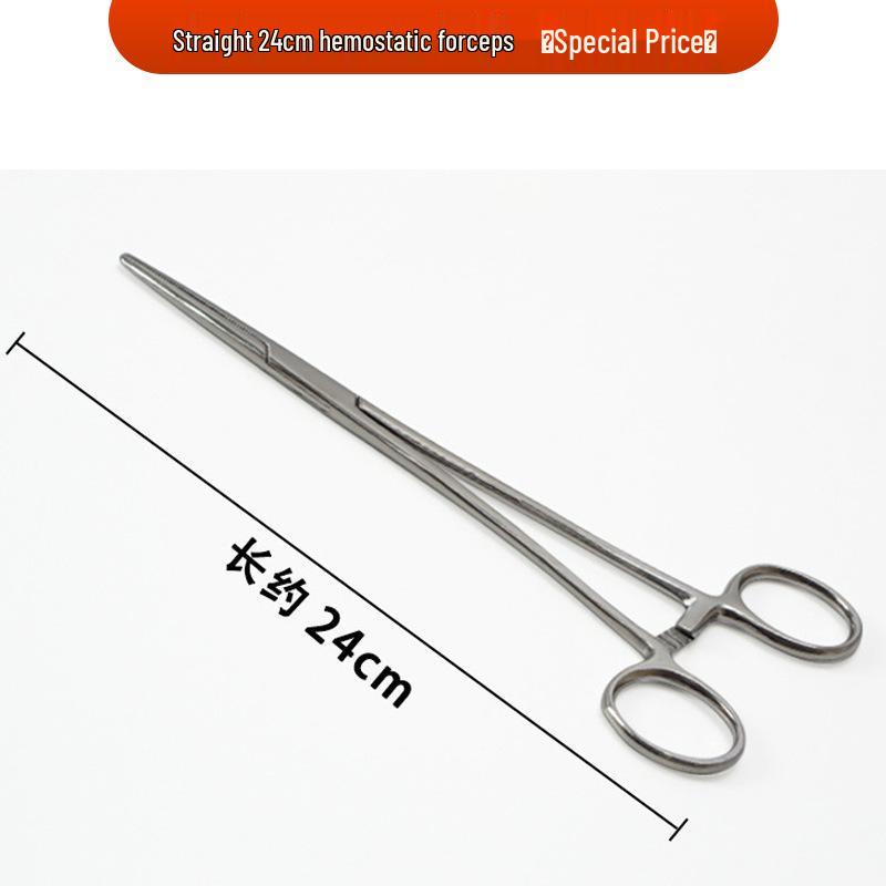 Stainless Steel Hemostatic Forceps - Straight/Curved Head, Surgical/Vascular Use, In Stock