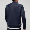 Mizuno Essential Series Logo Print Stand Collar Zip Comfortable Casual Sports Long Sleeve Jacket Men Jacket Midnight-Blue K2CC41A114