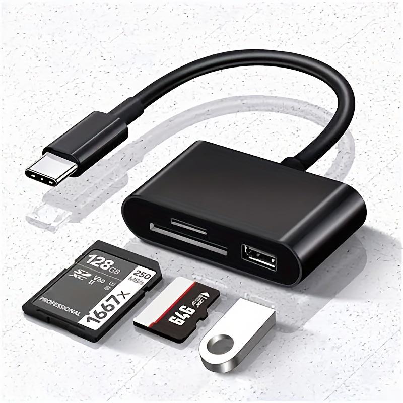 TypeC To USB Adapter 3 In 1 TF SD Memory Card Reader USB Converter Adapter