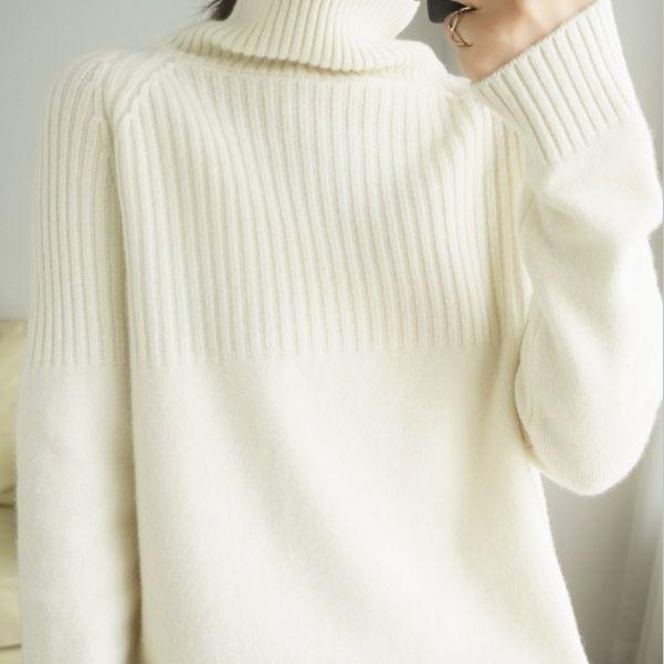 Sexy Turtleneck Womens Sweaters Casual Pullovers Thicken Jumper Ladies Casual Tops Oversize Bottoming Pullover