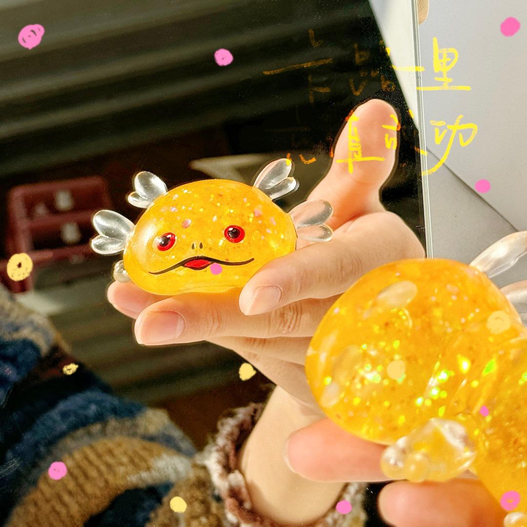 Мультяшная Милая Саламандра Игрушка-Сжималка - Креативная Новинка для Снятия Стресса