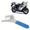 1Pc Shock Preload Adjusting Tool Motorcycle Shock Spanner Wrench Adjustable Hooked Jaw Anti Slip for 35mm‑75mm Spring Collars