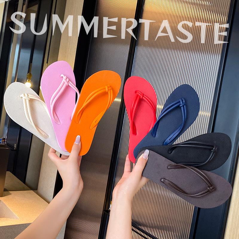 Flip-flops, Summer Fairy Style, Students Wear Thick-soled Non-slip Fashion, Beach Pinch Feet, Cool Slippers