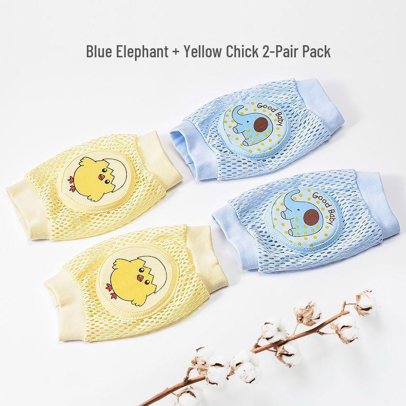 25 Baby Knee Pads: Anti-Fall Crawling Gear for Infants and Kids, Breathable Mesh, Summer Style
