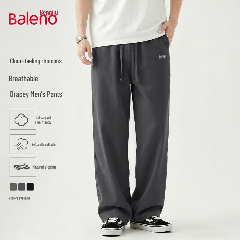 

Baleno Men s Loose Fit Straight Leg Casual Pants M