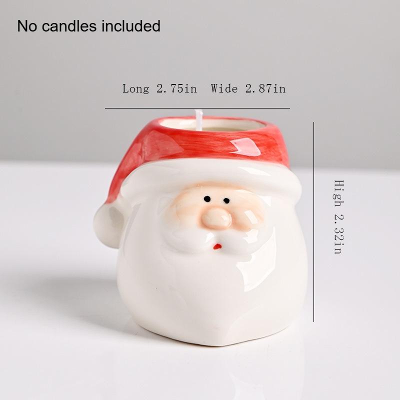 

Household Creative American Style Personalized Santa Claus Candle Cup Empty Cup Ceramic Cup Gift No candles красный
