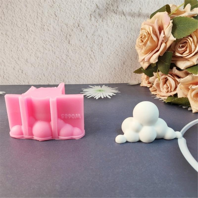 Clouds Mass Statue Silicone Candle Molds for Epoxy Resin Making Candle Soap Fondant Chocolate Candy Cement Clay Molds