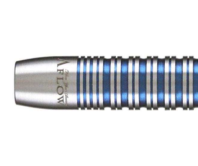 Dynasty A-FLOW SILVER LINE EARTH CERULEAN 2BA Soft Dart Barrel