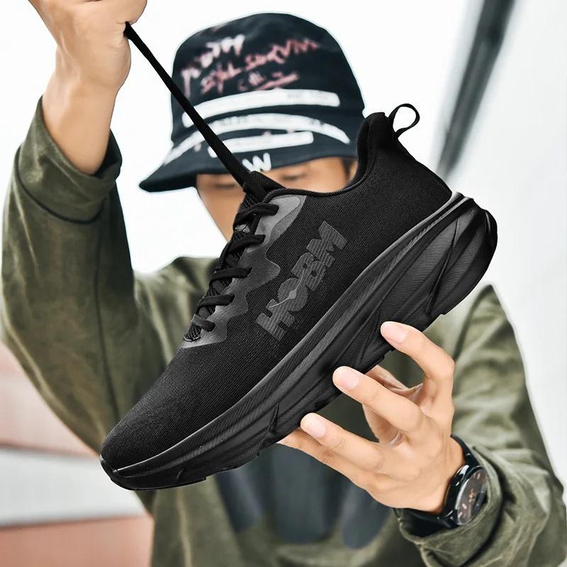 

Hoka Outdoor Casual Lightweight Running Shoes For Men And Women Дышащая спортивная обувь для скалолазания Амортизирующие кроссовки 36 чёрный