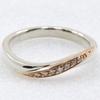 4℃ Ring Silver/K10 Pink Gold #4.5(US Size) 2.1g Women Used