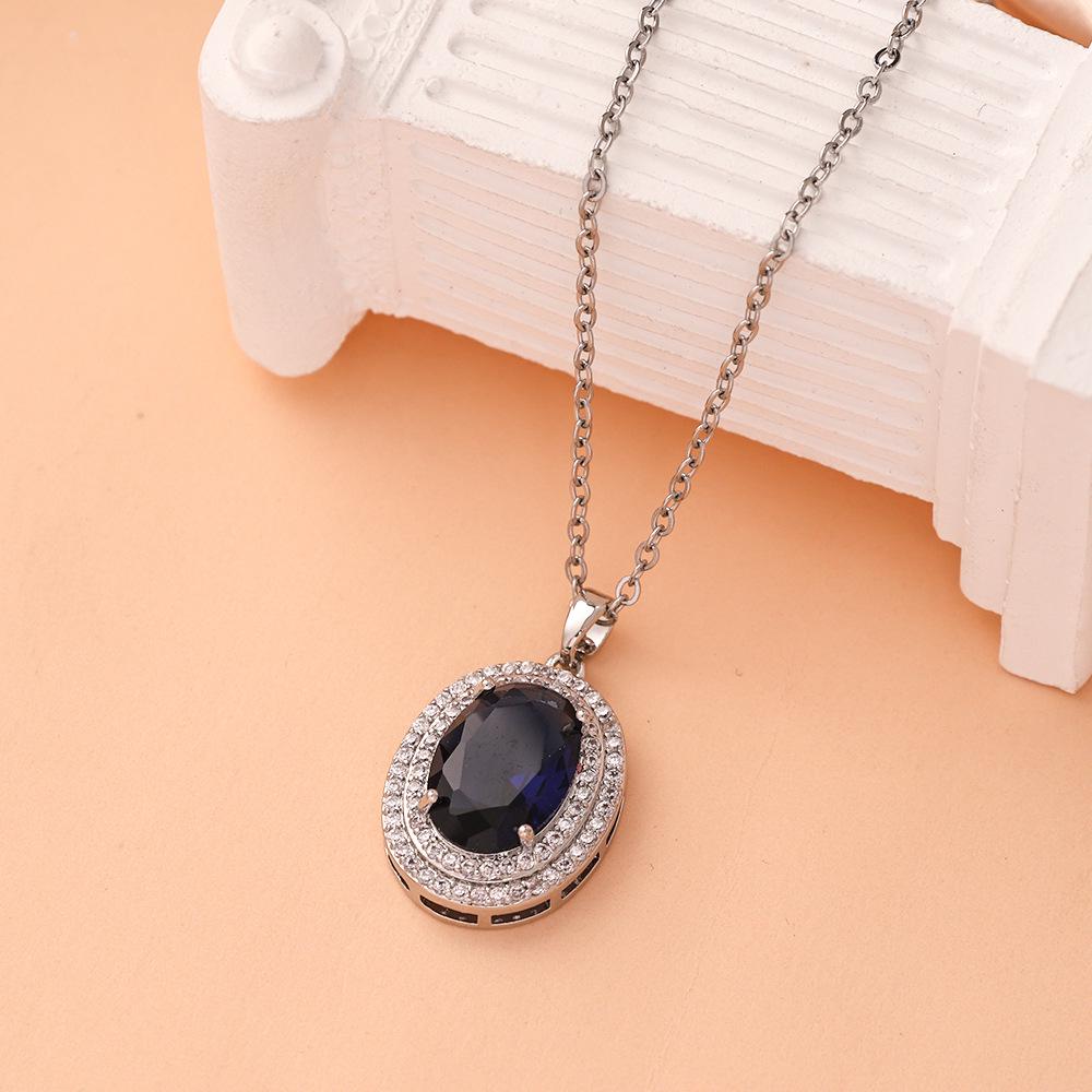 Women's Luxury Titanium Steel Pendant Clavicle & Long Sweater Necklace - Niche Design