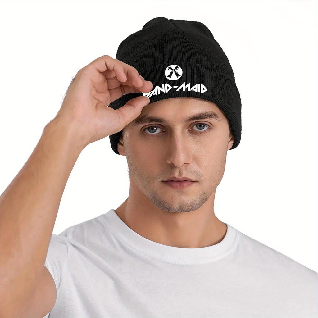 Men Women Beanie Hat Band Maid Japanese Girls Band Merch Warm Skull Knitted Hat Cap Bonnet Knit Hat