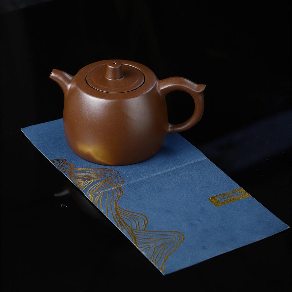 Purple Clay Teapot with Ball Hole Design - Cultivable Zisha Tea Ware Ornament