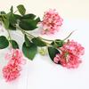 3 Branch Artificial Flower Bouquet with 3-Head Blooms Realistic Faux Silk Flower Bouquet with Stem for Wedding Party Home Office Decor