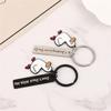 Stainless Steel Ducking Love Keyring Couples Jewelry Duck Pendant Funny Duck Keychain  Handbag
