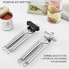 Ergonomic Handle Bottle Opener Compact Tin Can Opener Powerful Can Opener  Wine Accessories
