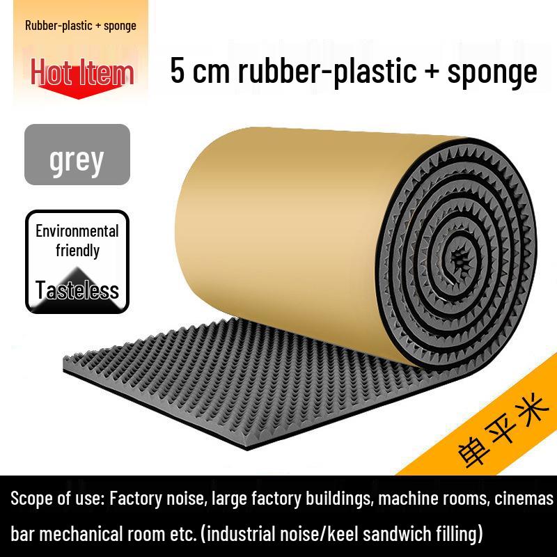 Flame-Retardant Self-Adhesive Soundproofing Panel - Noise Reduction & Absorption 