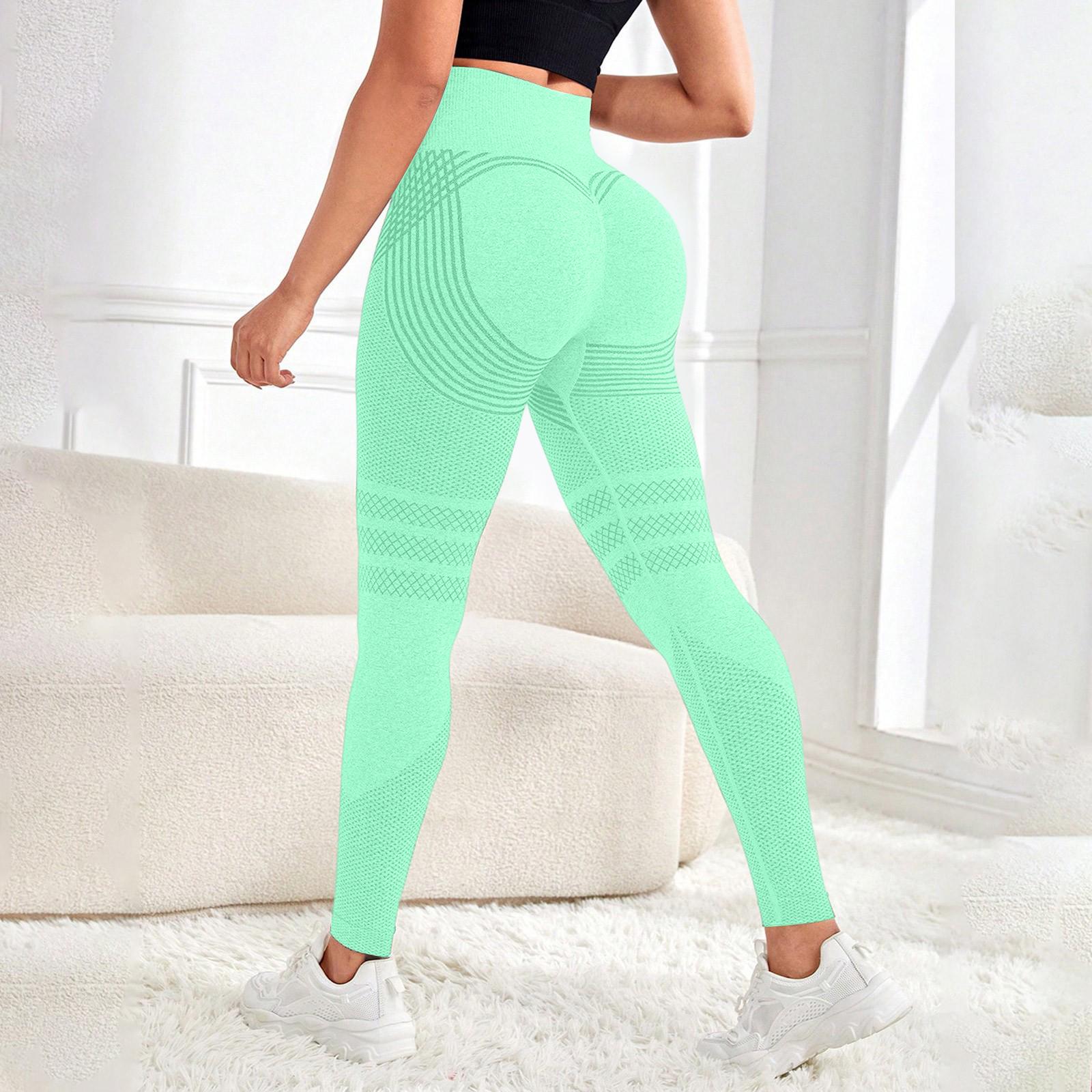 Cellulite Leggings Hohe Taille 3D Leggings Cellulite Kompressionslegging für Damen Bauchkontrolle Po Yoga Hosen S