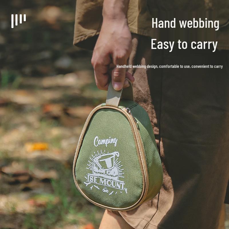 Förvaringsväska för utomhus Sierra-koppar med stor kapacitet - Oxford-tyg camping skål- och bestickväska