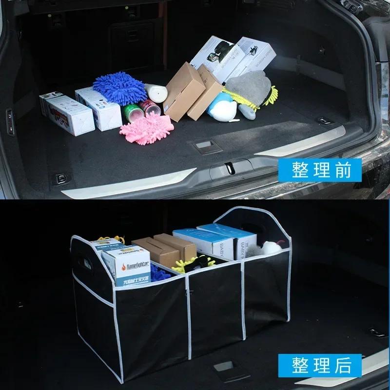 Car Trunk Organizer Folding Organizer Multi Pockets Large Capacity Storage Bag Organizer Storage Box Container Accessories