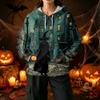 Women's Casual Halloween Print Hoodie with Front Pockets