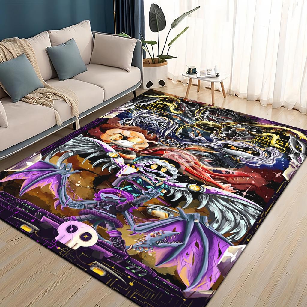 3D Print Murder Drones Cartoon Uzi V J Robot Gift Carpet Rug for Living Room Bedroom Home Sofa Decoration,kid Non-slip Floor Mat