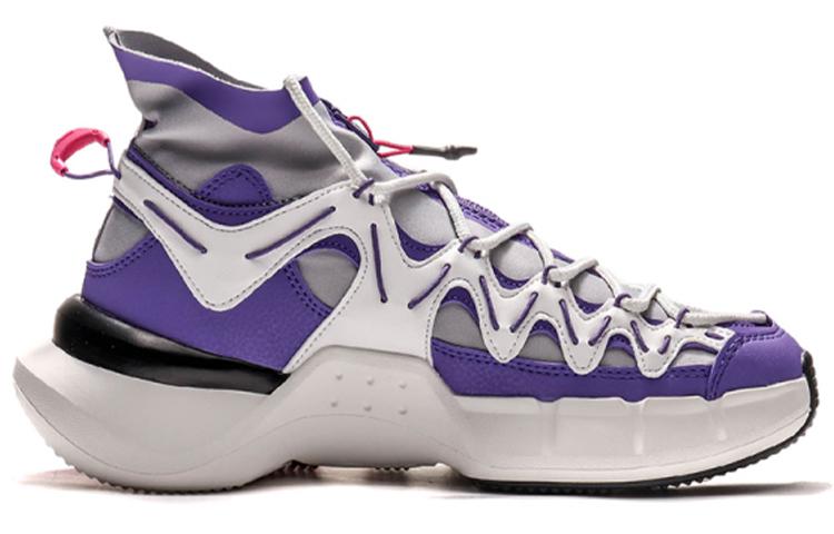 Li Ning Essence 2.3 Slip Resistant Abrasion Resistant High top Vintage Basketball Shoes Women's Purple AGBP072-3