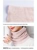 Women's Cashmere Cowl Neck Warmer Wool Pullover Scarf, Solid Color, Versatile, Warm, Hollow-Out Design