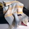 New  Winter Luxury Cashmere Women Plaid Scarf Warm Shawl And Wrap Bandana Pashmina Long Tassel Female Foulard Thick Blanket