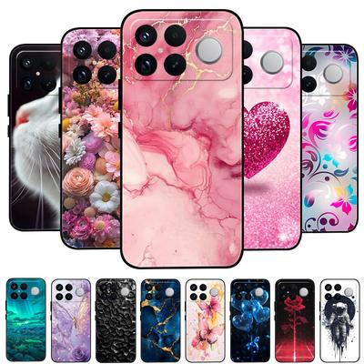 For Xiaomi Poco F8 Ultra Case Marble Painted Soft Matte Silicone Back Cover For Poco F8 Pro Redmi K90 Pro Max Full Phone Shell