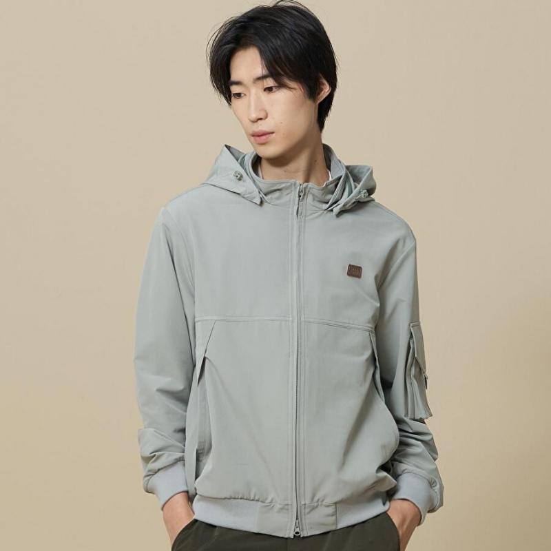 Stretch Brush Hoodie Jacket  Olive 