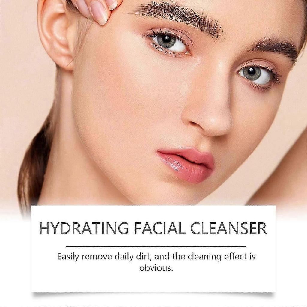 Hydrating Facial Cleanser Cream, Moisturizing Facial Cleanser, Gentle Skin Cleanser with Coconut-derived, Aloe Vera & Hyaluronic Acid
