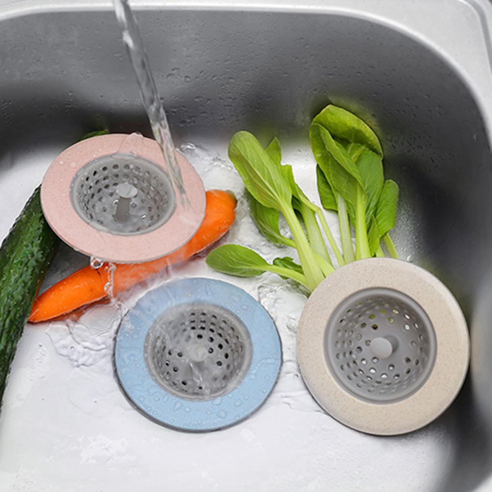 11cm Sink Filter Anti-blocking Silicone +wheat Straw