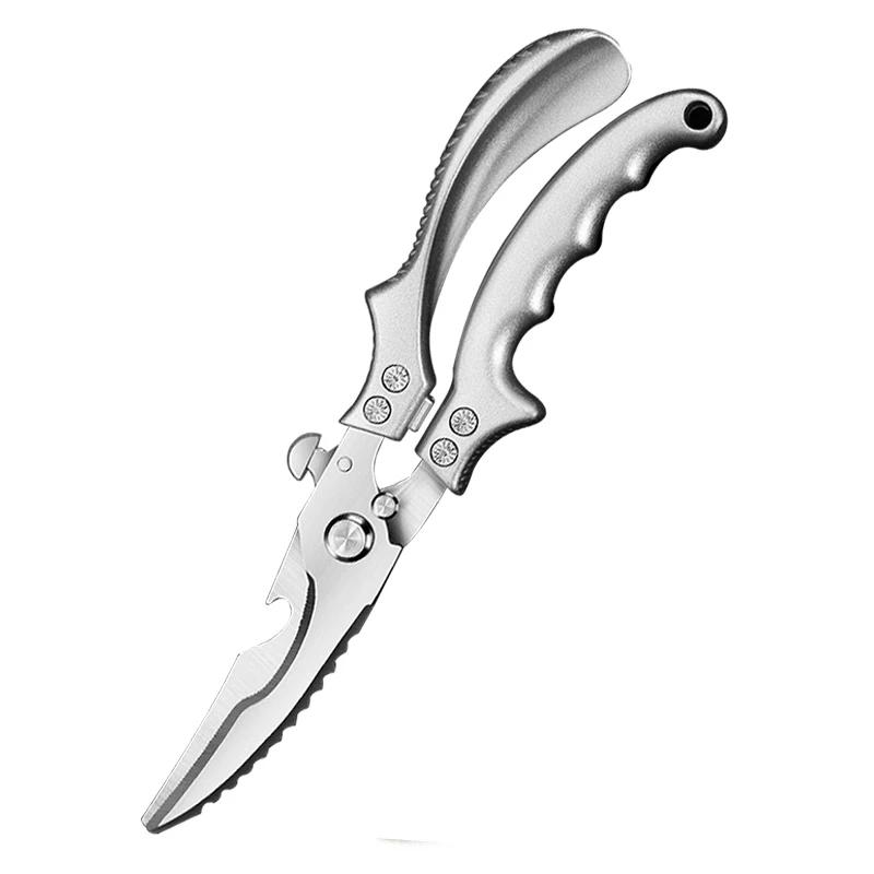 

Кухонные ножницы для куриных костей из нержавеющей стали, кухонные ножницы, идеально подходящие для утки, ножницы для рыбьей чешуи, нож для мяса, ножницы