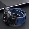 Men Rubber Loop Strap for Samsung Galaxy Ultra 47mm Luxury Sports Band for SAMSUNG GALAXY ULTRA 47mm Black Orange Watch Band