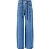 GIOVANNI VALENTINO Women's Lightweight Straight-Leg Jeans with Belt