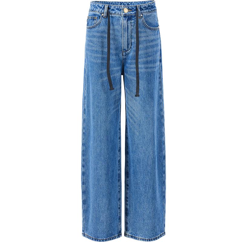 

GIOVANNI VALENTINO Women s Lightweight Straight-Leg Jeans with Belt L