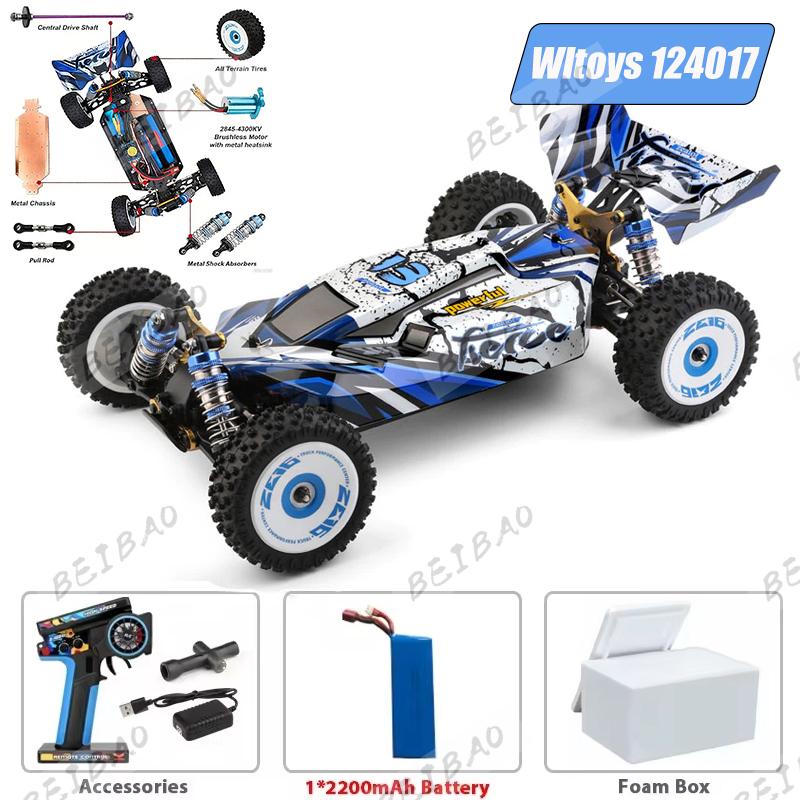 

WLtoys 124017 (V2) RC Car Vehicle - Brushless Remote Control Vehicle 1:12 suitable for adults, RTR 4WD off-road drift vehicle