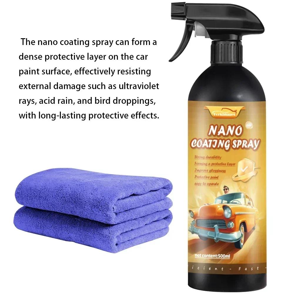 Ceramic Car Coating 500ML 9H Nano Liquid Glass Plated Crystal Hydrophobic Waterproof Polishing Paint Hardness Car Polish Wax