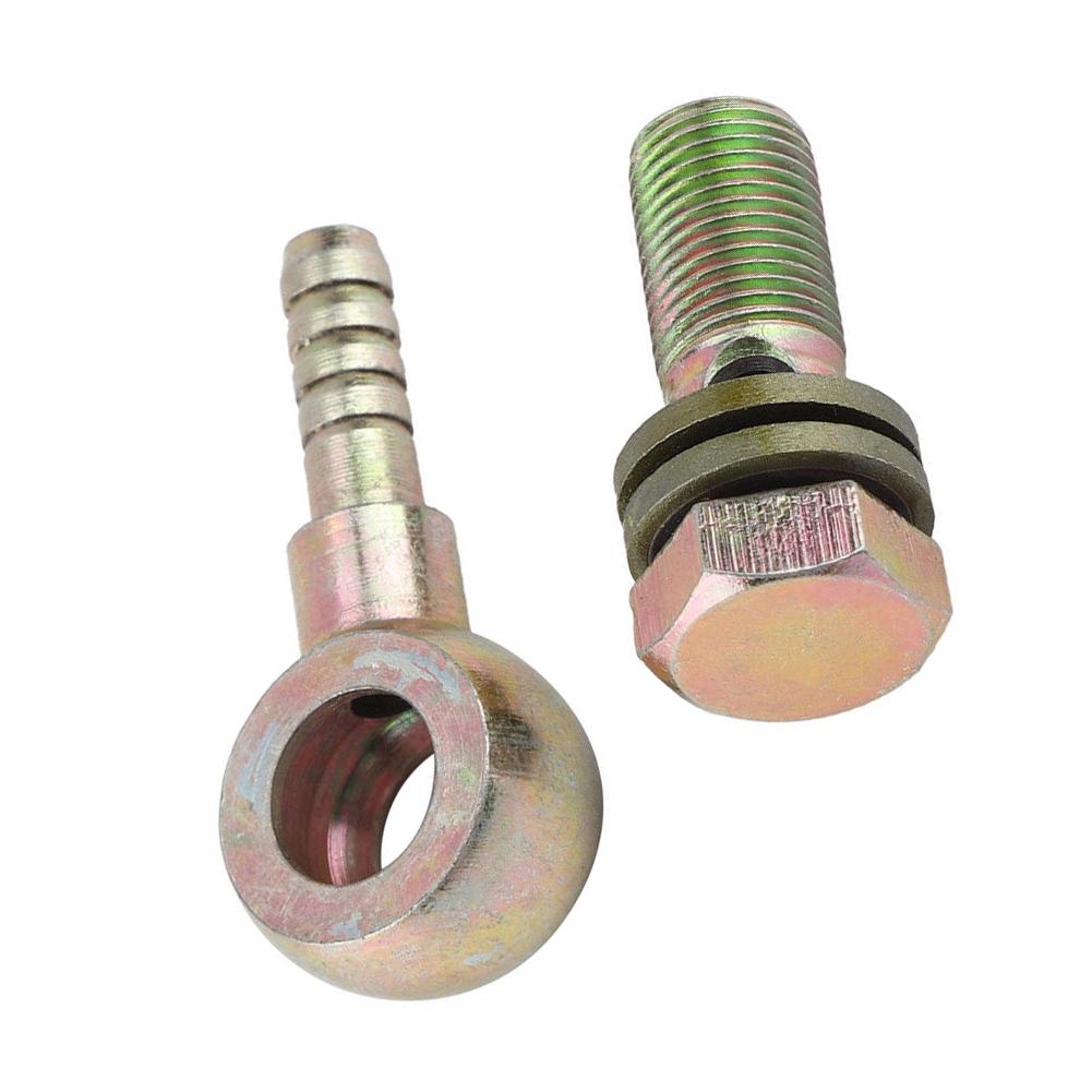 Šroub chladiče motocyklového oleje + Sada adaptérů s kulovou hlavou M12x1 25mm 2ks