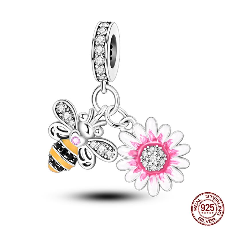 Copper Our Lady Of Tree Of Life Sunflower Spider Charms Beads For 3Mm Original Bracelets Diy Birthday Gift