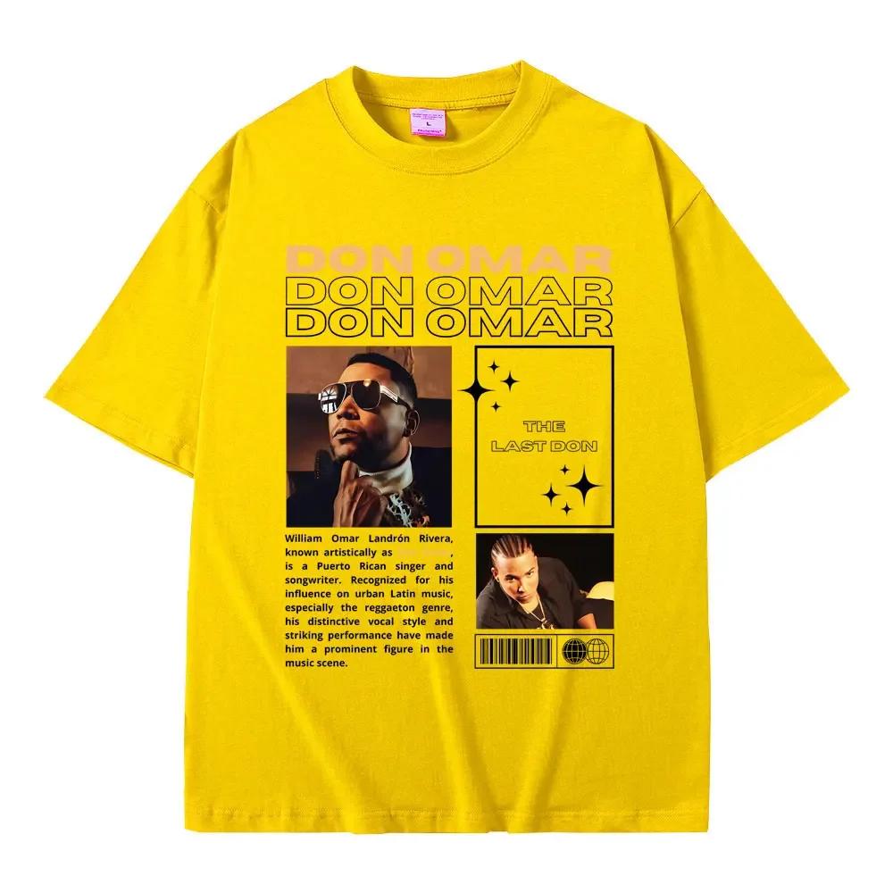 Rare Singer Don Omar The Last Don Graphic Tshirts Unisex Wounisex Hip Hop Vintage Oversized Tshirt Male Fashion Casual Cotton T Shirt