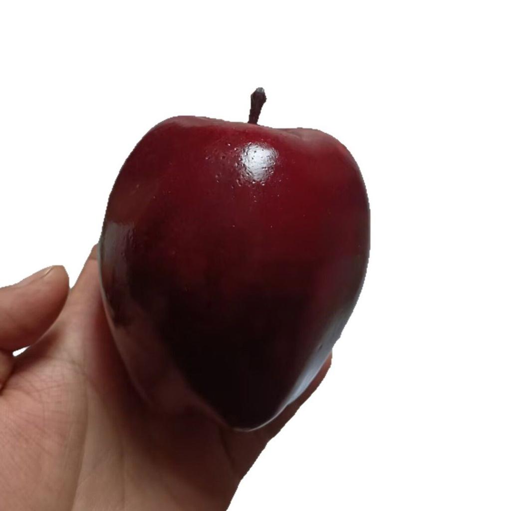 Set aus 4 lebensechten roten Äpfeln Lebensechte künstliche Apfel-Repliken Ideal für Partydekorationen und Unterrichtsmittel für den Klassenraum