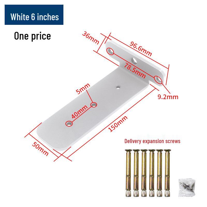 Invisible Heavy-Duty Wall Mount Shelf Bracket - Triangle Support (150/200/250mm)