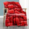 Rose Personalized Text Blanket Cozy Customizable Blanket Soft Warm Cozy for Couch Sofa Bed Home Decor Ideal for All Seasons