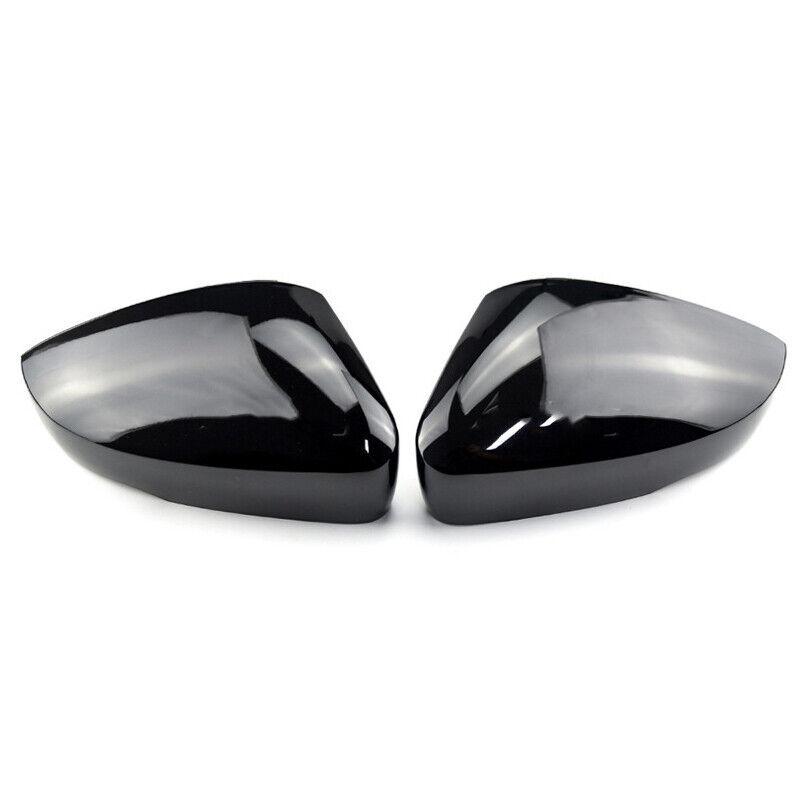 For VW Polo Mk5 6R 6C 2009-2017 Car Replacement Rearview Side Mirror Cover Wing Cap Exterior Door Case Trim Carbon Fiber Look